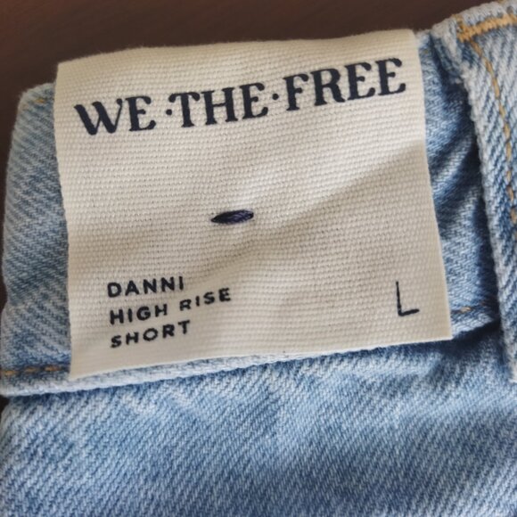 Free People Blue Jean Shorts Casual Denim - Picture 4 of 8